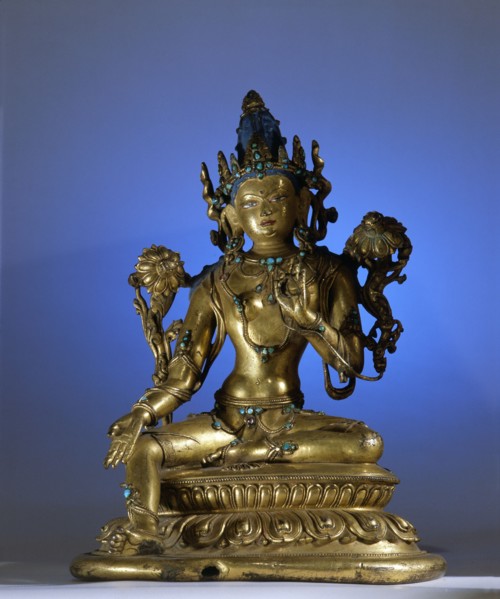 A statue of a form of Avalokitesvara