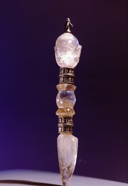 A phur bu, ritual dagger used by Tibetan lamas