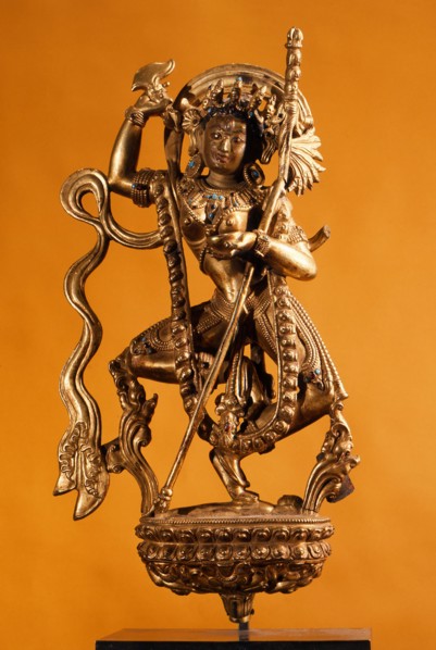 Vajravarahi, a Dakini, female partner of Heruka, and personification of intense passion