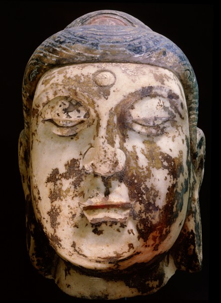 Unidentified polychrome head
