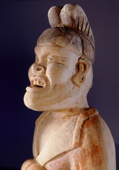 Tomb figure of foreign groom with caricature like face