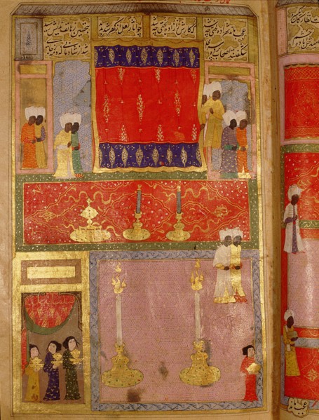 Page from the Sahansahname, a chronicle of Ottoman Sultans, written by Loqman, probably illustrated by Nakkas Osman