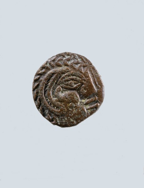 One of a group of silver coins in both Greek and local styles found at Ad Dour in Umm al Qawain Emirate, indicating a flourishing foreign trade