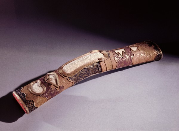 Sword hilt partly covered with same