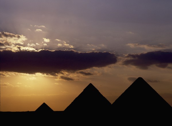 The pyramids at Giza