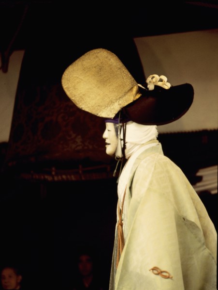 A scene from a Kyogen play, a light form of drama associated with Noh