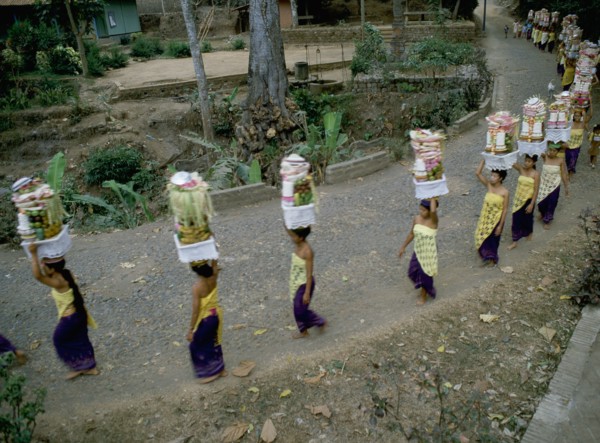 Pura Puseh at Desa Sempidi during the Galungan festival