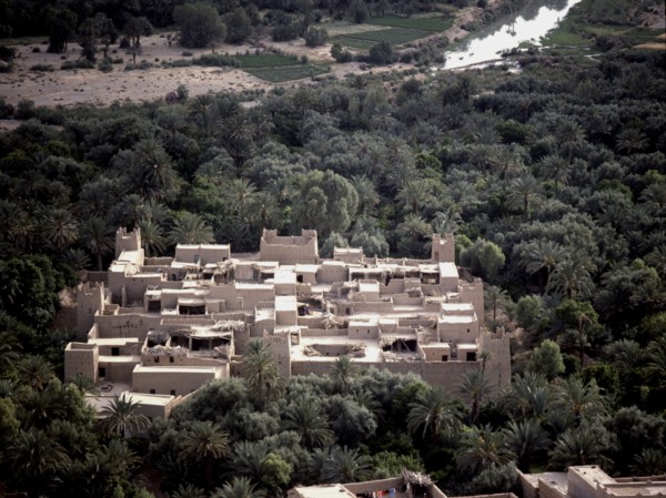Aerial view of the Ksar Aramd-Timiderte