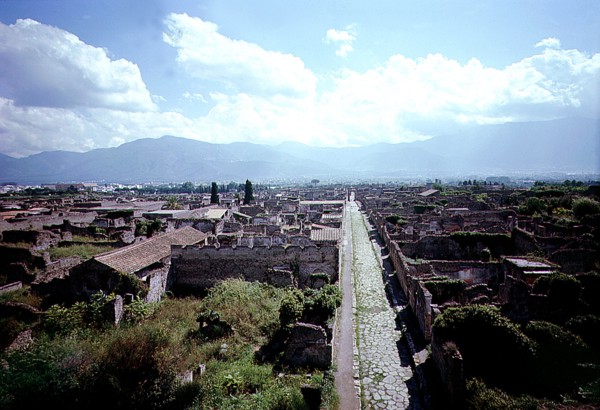 General view of Pompeii