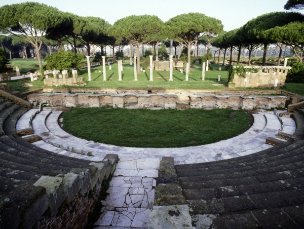 Reconstructed theatre at Ostia
