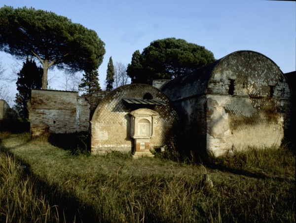 Tombs in the Isola Sacra cemetery near Ostia