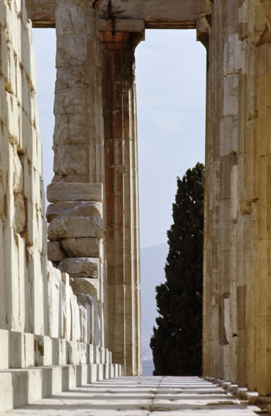 The Parthenon colonnade