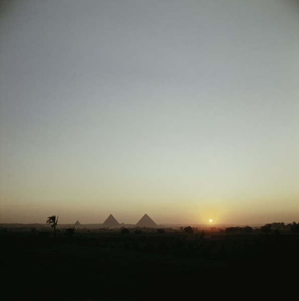 The pyramids at Giza