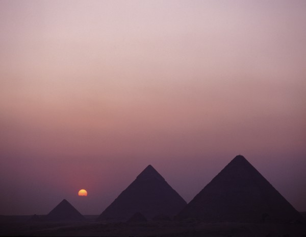 The pyramids at Giza