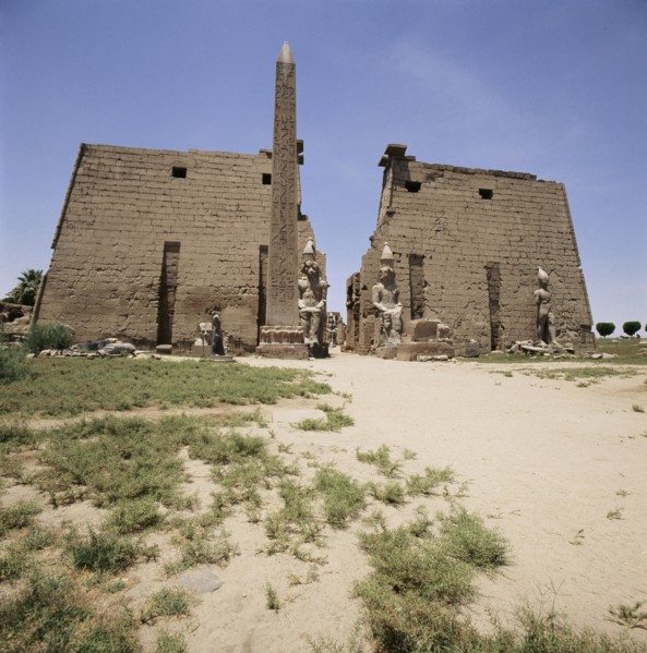 The pylon and colossi of Ramesses II at Luxor