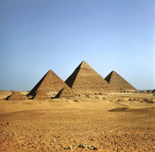 The pyramids at Giza