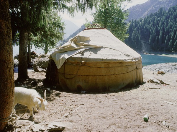 Kazak yurt in the Tian Shan Mountains