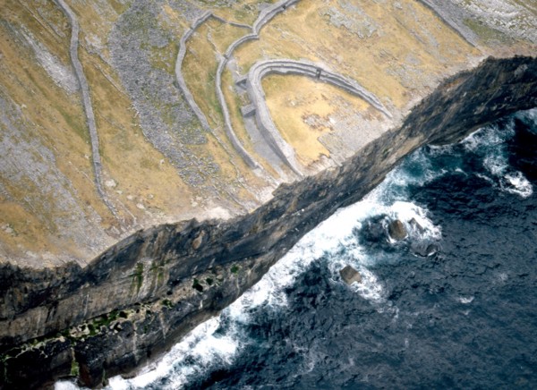 Aerial view of the Fort of Dun Aengus