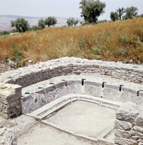 The ruins of Dougga, a small Roman town in North Africa which flourished in the 2nd-3rd centuries AD