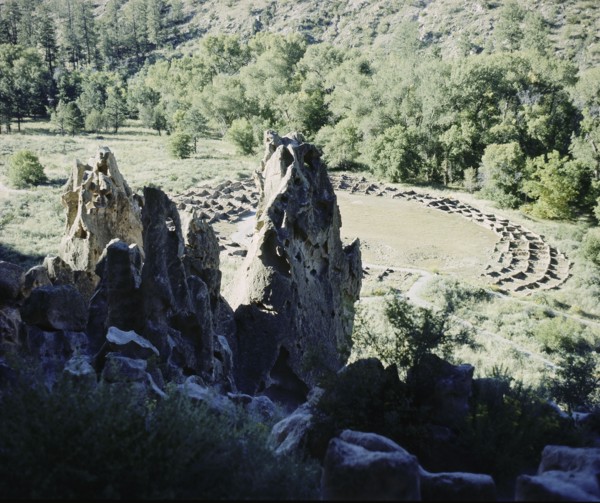 Religious and ceremonial centre at Frijoles canyon