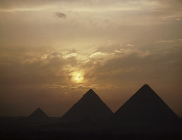 The pyramids at Giza