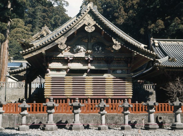 One of the buildings within the shrine of Toshu-gu, Nikko which is dedicated to the deified Ieyasu, the first Tokugawa shogun