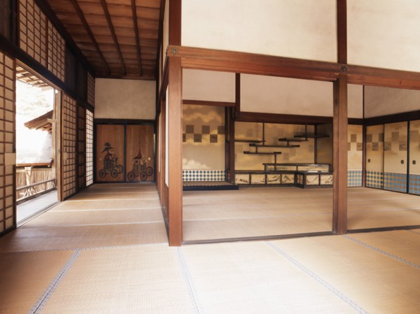 The interior of a guest house (kakuden) at the Shugaku-in Imperial Villa