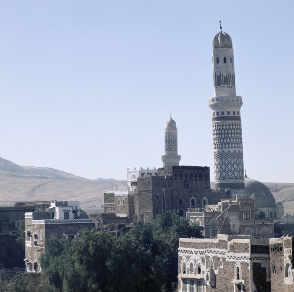 The domed mosque Quabbat Al-Bakiriya, built by the Ottoman Turks in the east of the old city