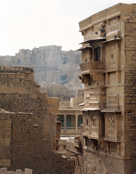Jaisalmer, a town which for centuries commanded a strategic position on the camel train route from central Asia to India