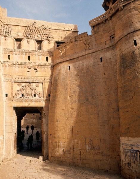 Jaisalmer, a town which for centuries commanded a strategic position on the camel train route from central Asia to India
