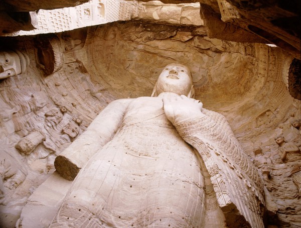The oldest known example of the Buddhist art rock carving