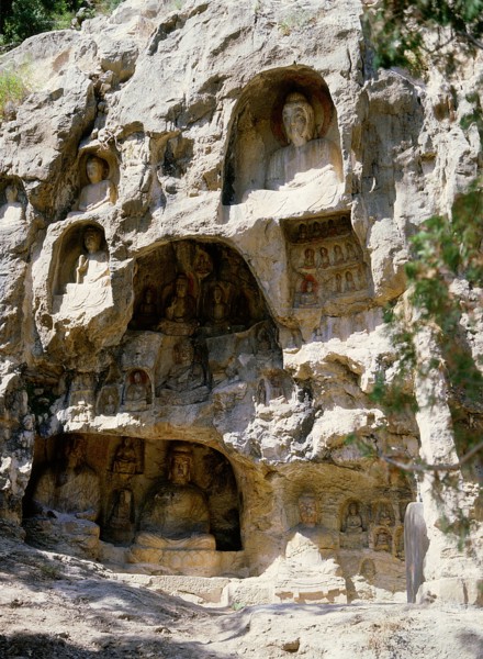 The Cliff of the Thousand Buddhas at Qianfoyan