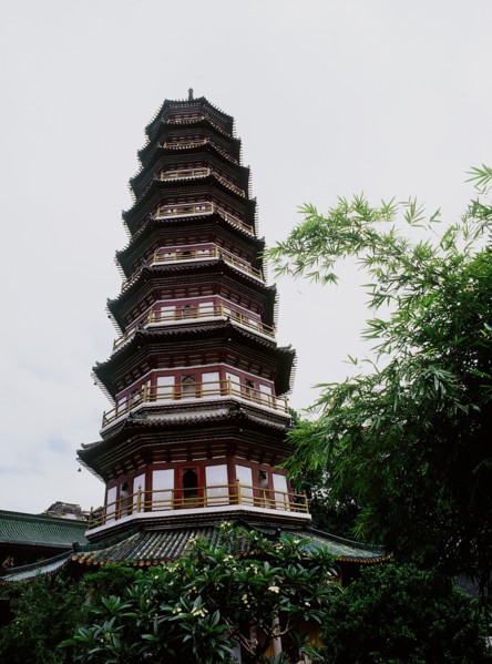 The Flower Pagoda at the Liu Rong ('Six Banyan Trees') Temple