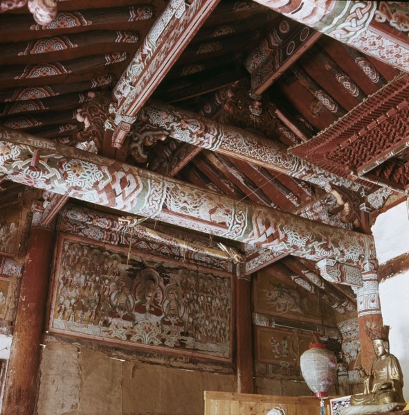 Interior of a Taoist temple in the Diamond Mountains