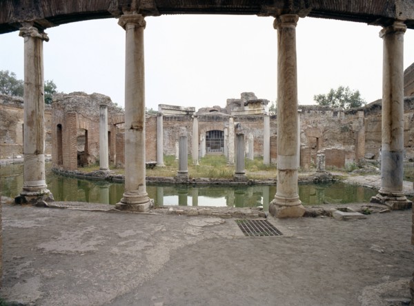 Hadrian's Villa, a complex of buildings, gardens and pools stretching for over a kilometre in length