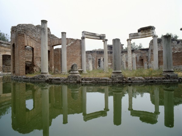 Hadrian's Villa, a complex of buildings, gardens and pools stretching for over a kilometre in length