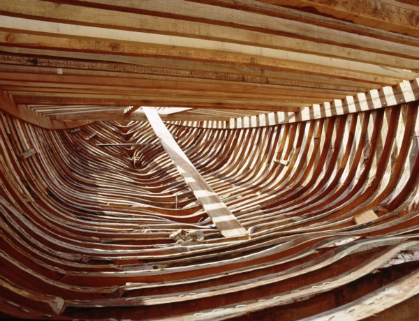 Dhows are still constructed using the traditional methods at Ajman wharf, using woods brought from India