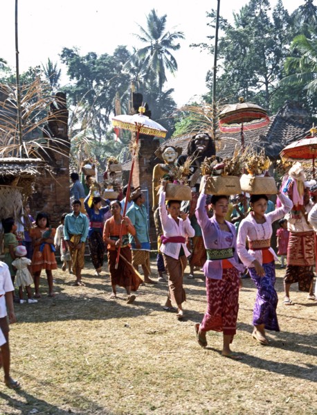 The Balinese version of Hinduism has an elaborate calender of festivals associated with each major temple
