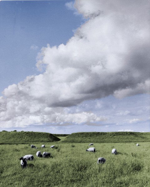 The remains of the fortified Viking settlement at Trelleborg