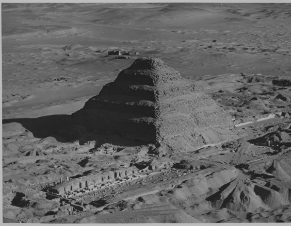 Zoser's step pyramid, photographed in the 1920's