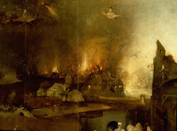 The triptych of 'The Temptation of St Anthony' by Hieronymus Bosch (1450   1516)
