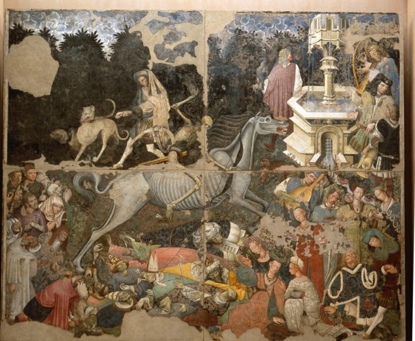 Fresco by an anonymous painter depicting 'The Triumph of Death'