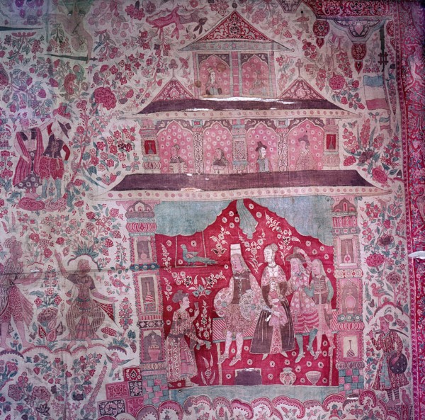 Depiction of a Dutch family in a house in India