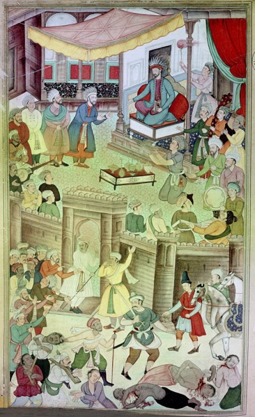 An illustration for the 14th century Persian story 'The History of the Mongols'