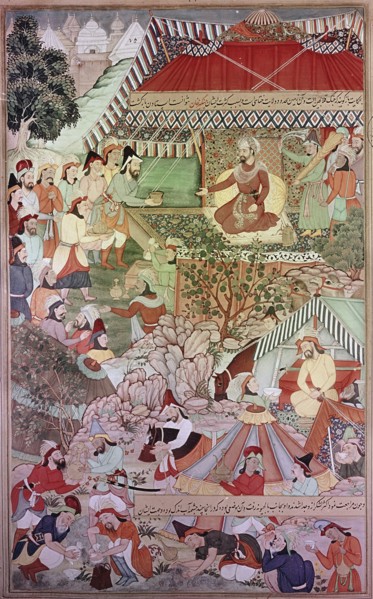 Detail from the 14th century Persian story 'The History of the Mongols'