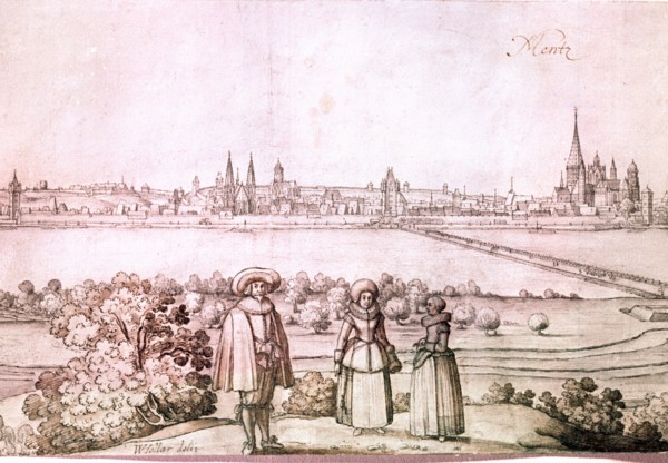 Drawing by the Bohemian artist Vaclav Hollar (13/7/1607   25/3/1577)
