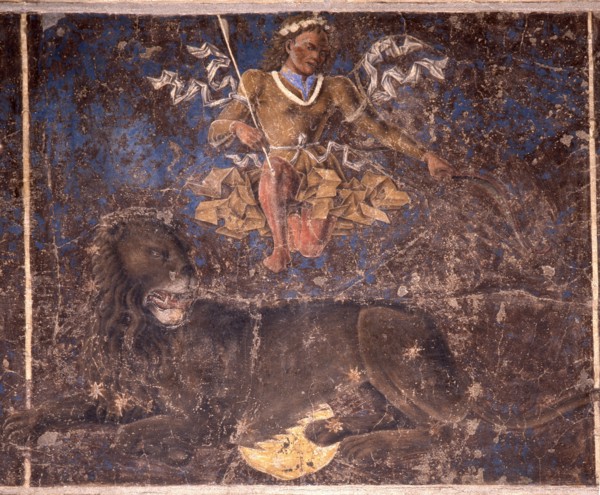 Allegorical representation of the signs of the zodiac from the 'Palace of Joy', by Cosme Tura