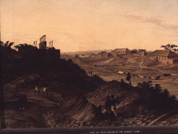 Part of Tete looking up the Zambesi River' by Thomas Baines (27/11/1820   8/5/1875), an English artist and explorer of British colonial southern Africa and Australia