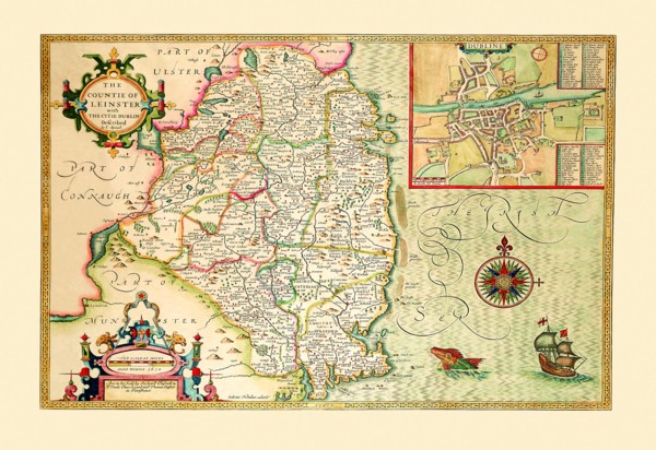 Countie of Leinster (Ireland) 1675