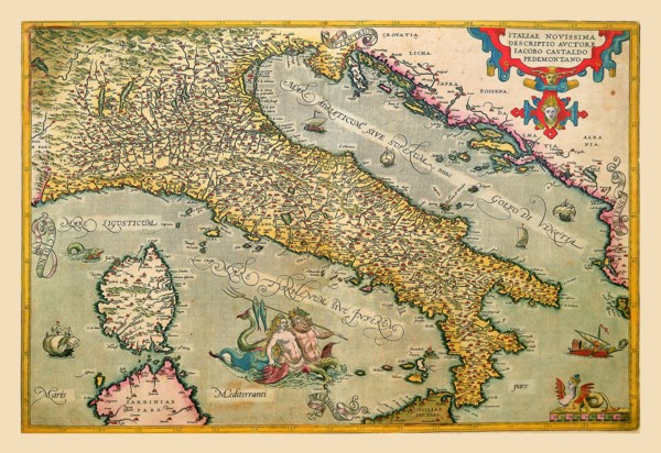 Map of Italy 1602